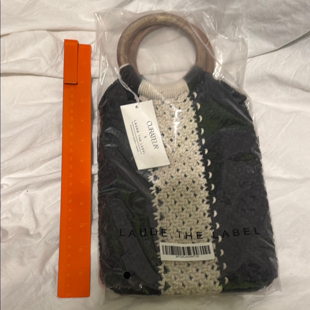 Black and Cream Women's Bag